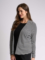 Foil Merino Essential Gather Back Cardigan