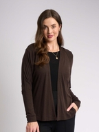 Foil Merino Essential Gather Back Cardigan