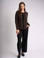 Foil Merino Essential Gather Back Cardigan