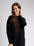 Foil Merino Essential Gather Back Cardigan