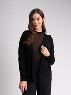 Foil Merino Essential Gather Back Cardigan