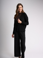 Foil Merino Essential Gather Back Cardigan