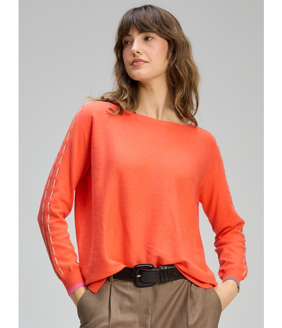Zaket & Plover Threaded Sleeve Jumper