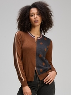 Zaket & Plover Stripe Spot Zip Up