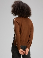 Zaket & Plover Stripe Spot Zip Up