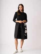 Foil Constrast Fun Dress