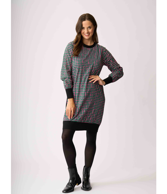 Memo Contrast Detail Dress