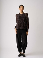 Memo Chiffon Pintuck Front Top