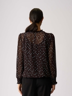 Memo Chiffon Pintuck Front Top