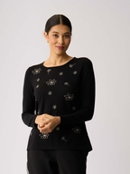 Foil Blooms Sweater