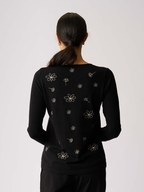 Foil Blooms Sweater