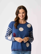 Oh Three Spots and Stripes Jumper