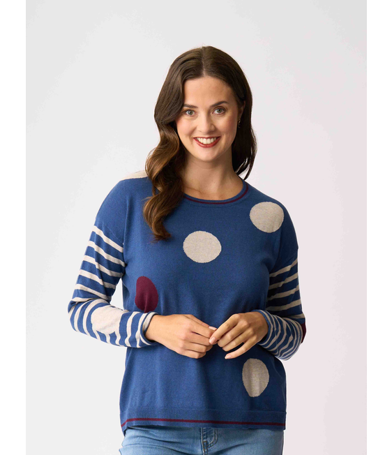 Oh Three Spots and Stripes Jumper