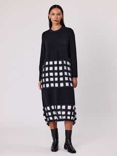 DUO Frame Mixed Dress-style-MCRAES