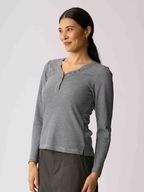 Esplanade Snappy V Henley Top