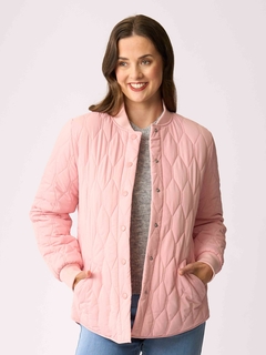 Foil Quilted Snap Jacket-style-MCRAES