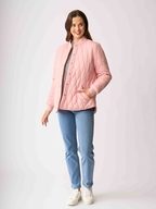 Foil Quilted Snap Jacket