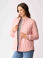 Foil Quilted Snap Jacket