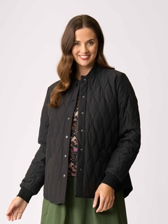 Foil Quilted Snap Jacket-style-MCRAES