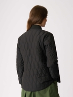 Foil Quilted Snap Jacket