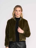 Foil Fur Sure Aviator Jacket