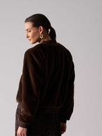 Foil Fur Sure Aviator Jacket