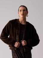 Foil Fur Sure Aviator Jacket