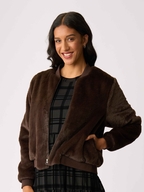 Foil Fur Sure Aviator Jacket