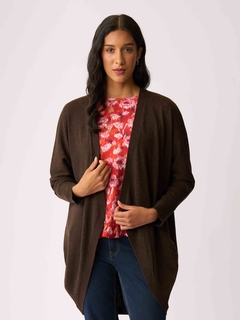 Foil Open Front Midi Cardigan-style-MCRAES