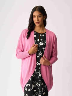 Foil Open Front Midi Cardigan-style-MCRAES