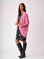 Foil Open Front Midi Cardigan