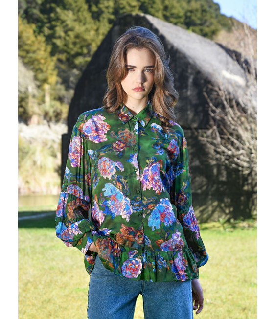 Coop Flounce On Blouse