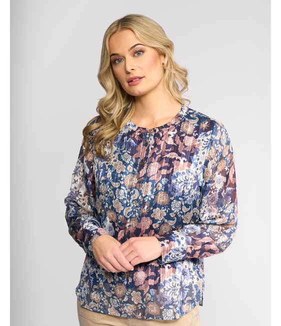 Vassalli Rhythm Chiffon Top