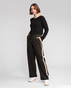 Vassalli Wide Leg Side Stripe Pant