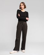 Vassalli Wide Leg Side Stripe Pant