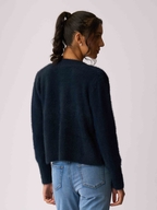 Foil Fluffy Cardigan