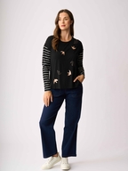 Foil Drop Shoulder Top