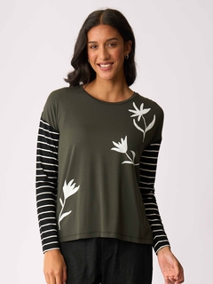 Foil Drop Shoulder Top-style-MCRAES