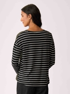 Foil Drop Shoulder Top