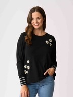 Foil Stripe Cuff Top