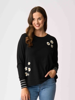 Foil Stripe Cuff Top-style-MCRAES