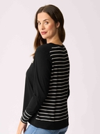 Foil Stripe Cuff Top