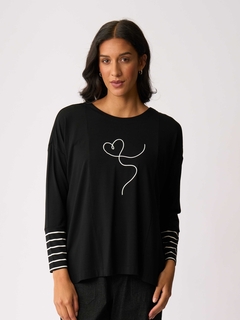 Foil Blocked Stripe Top-style-MCRAES