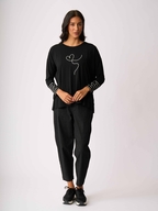 Foil Blocked Stripe Top