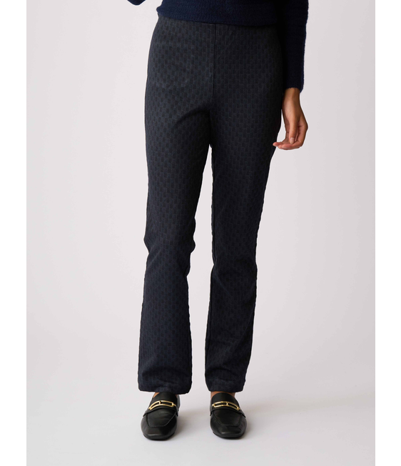 Esplanade Straight Fit Print Trousers