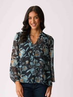 Memo Shirred Yoke Blouse