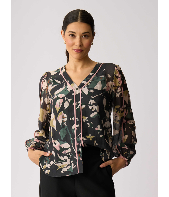 Foil Pipeline Blouse