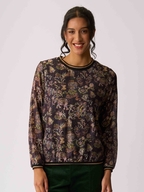 Memo Sheer Sleeve Rib Top