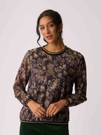 Memo Sheer Sleeve Rib Top