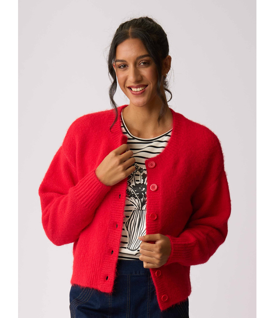 Foil Relaxed Cardigan